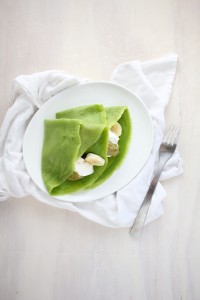 Green Crepes & Coconut Pistachio Butter