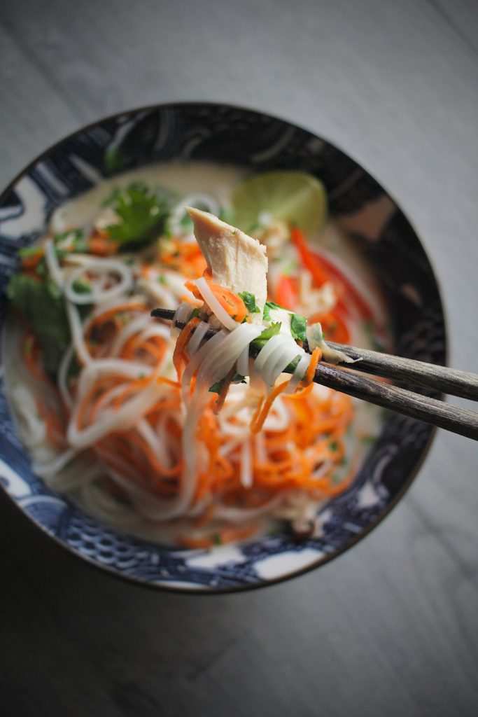 Thai-Inspired Chicken Noodle Soup - Scratch Eats