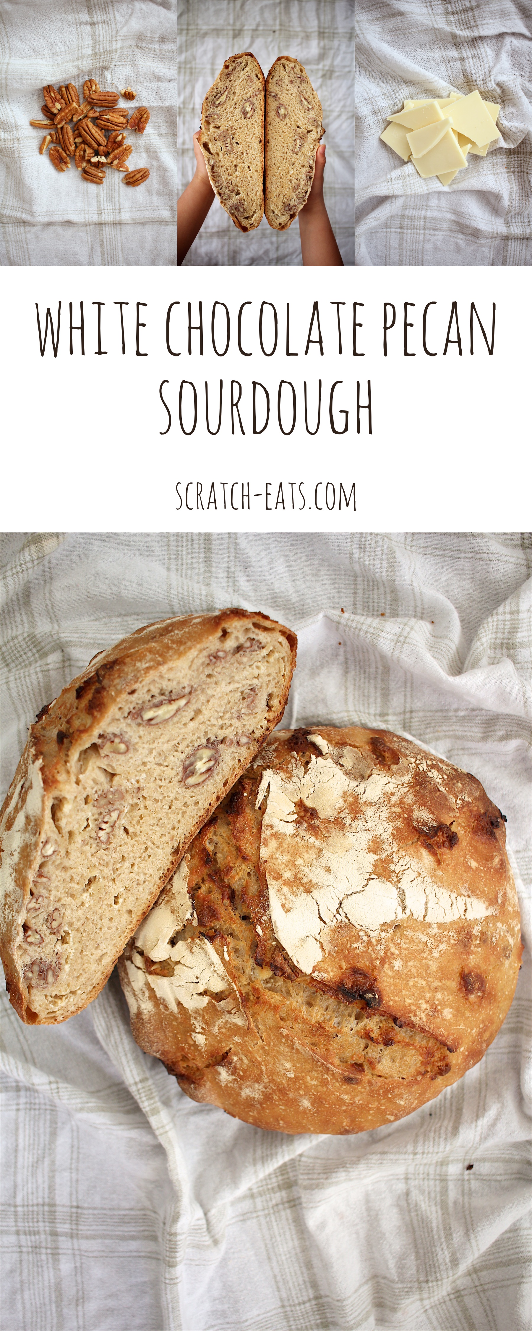 White Chocolate Pecan Sourdough